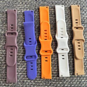 5 Brand New Silicone Smart Watch Bands